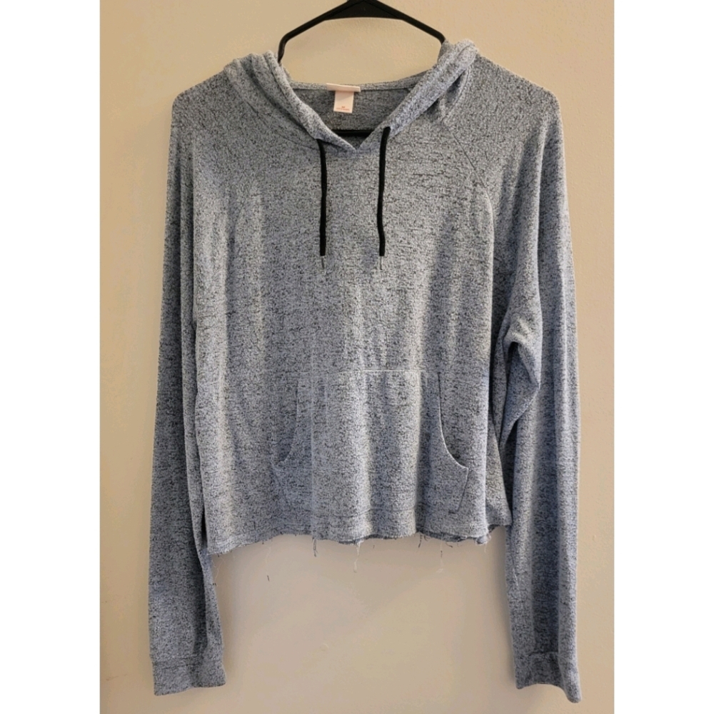 Mossimo Gray Cropped Hoodie